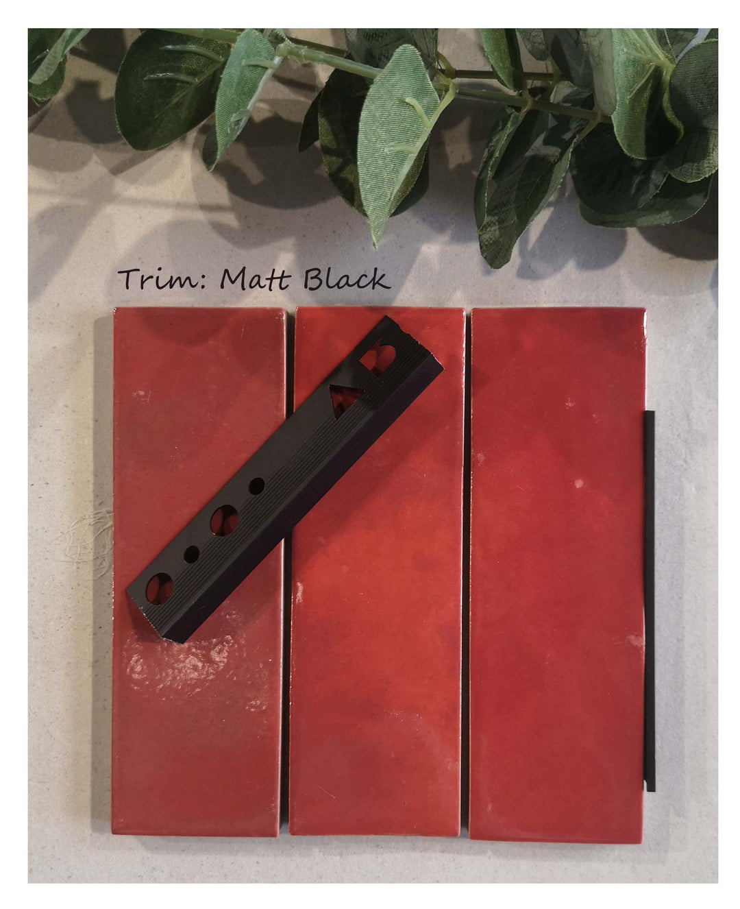 Marrakesh Brick Clay Red Gloss 5cm x 15cm