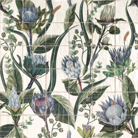 Tile Mured Illustrative Mural Tiles | Tile Mural | Baked Tiles