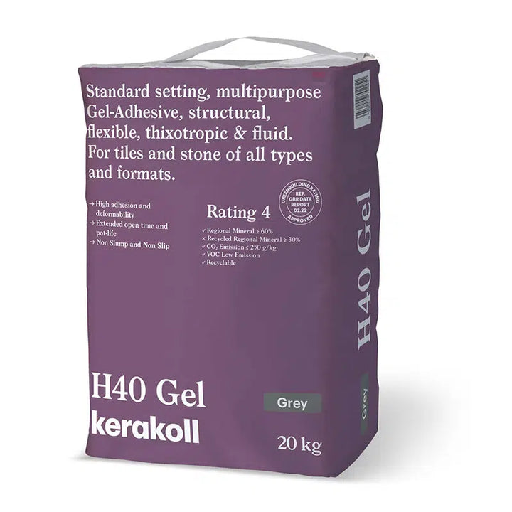 H40 Gel Adhesive 20kg - Grey