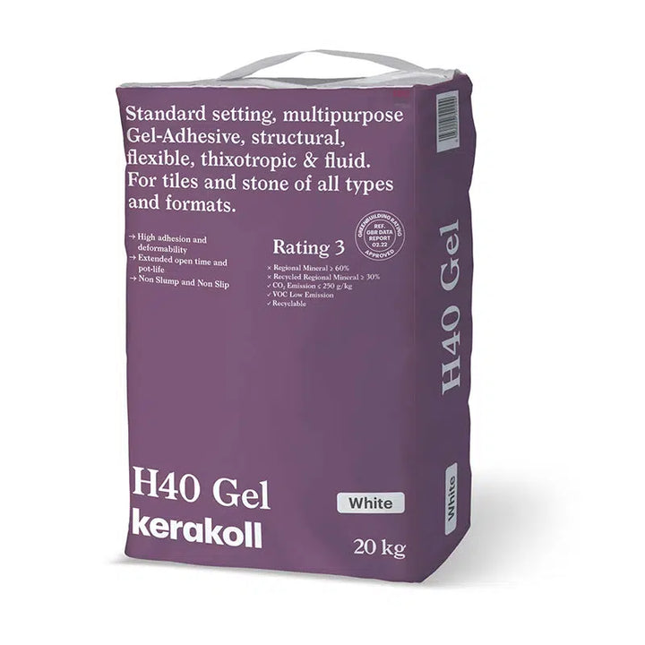 H40 Gel Adhesive 20kg - White